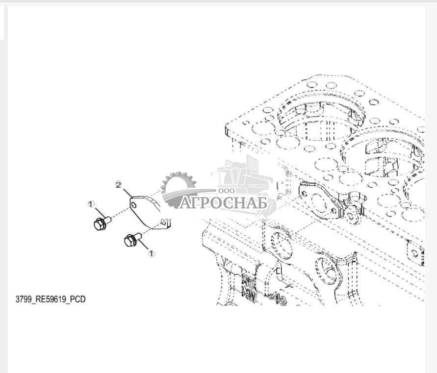3799 Крышка перекач. топл. насоса 